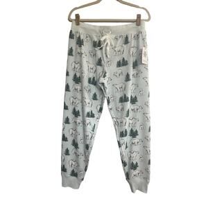 NWT PJ Salvage Womens XS Blue Polar Bear Trees Pajama Lounge Pants SOFT #PQCC/53